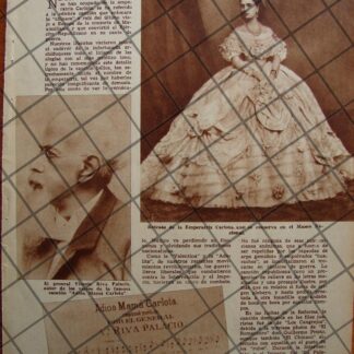 AFICHE ANTIGUO LA CANCION ADIOS MAMA CARLOTA 1938