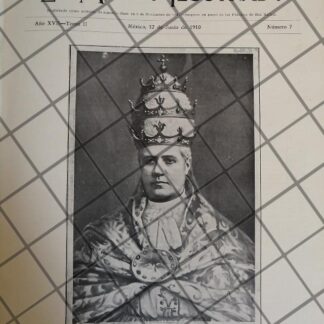 PORTADA ANTIGUA. EL PAPA PIO X. CUMPLE 75 AÑOS