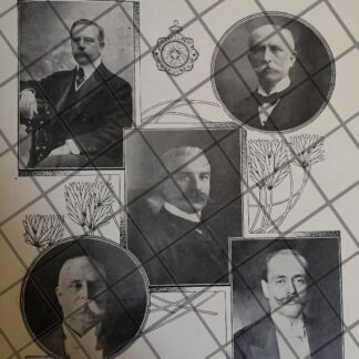 AFICHE ANTIGUO CUERPO DIPLOMATICO CONDECORADO 1910