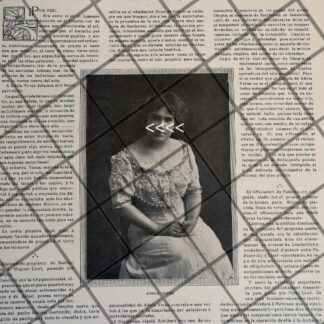 AFICHE ANTIGUO LA PIANISTA ADELA VERNE EN MEXICO 1910