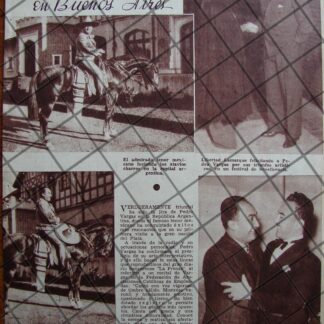 AFICHE ANTIGUO PEDRO VARGAS Y JUAN ARVIZU EN ARGENTINA 1937