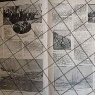 AFICHE ANTIGUO. JEAN B. CHARCOT REGRESA AL POLO SUR. 1910