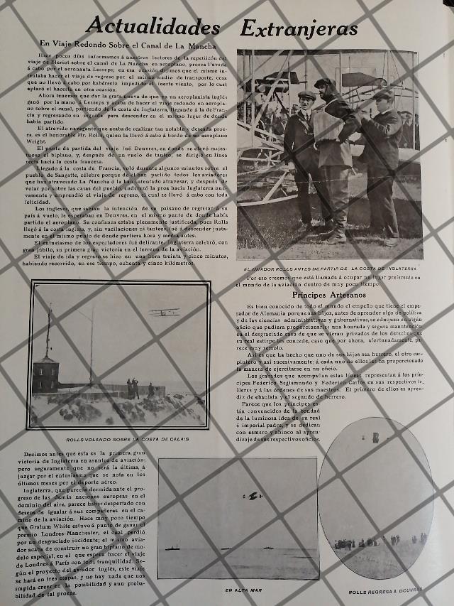 AFICHE ANTIGUO. LOUIS BLERIOT VUELA CANAL DE LA MANCHA 1910