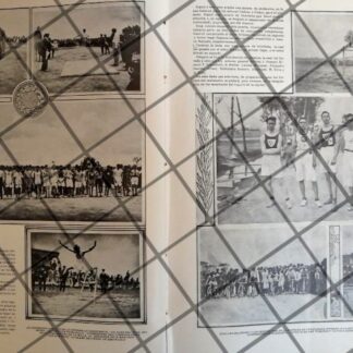 AFICHE ANTIGUO. MARATON Y PENTATLON EN TLALPAN 1910