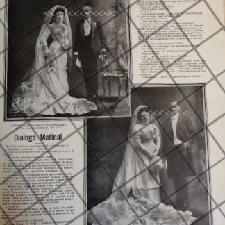 AFICHE ANTIGUO. BODA. VIDERIQUE GONZALEZ 1910