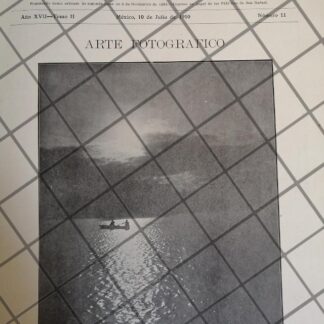 PORTADA ANTIGUA. 1910 LAGO DE CHAPULTEPEC. FOTOG. LUNA