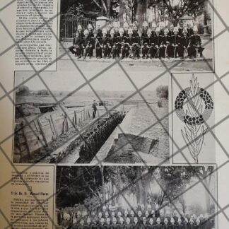 AFICHE ANTIGUO. CADETES DE LA ESCUELA MILITAR 1910