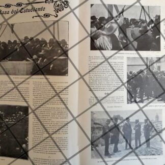 AFICHE ANTIGUO. CONTRUYEN LA CASA NAC. DEL ESTUDIANTE 1910