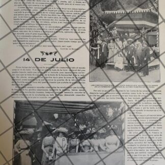 AFICHE ANTIGUO. KERMESSE EN EL PARQUE EL TIVOLI D.F 1910