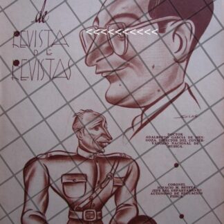 CARICATURA ANTIGUA ADALBERTO GARCIA DE MENDOZA 1939