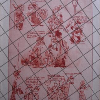 TIRA COMICA ANTIGUA 1938 ANGEL ZAMARRIPA FIESTAS