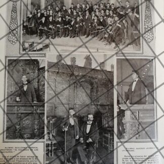 AFICHE ANTIGUO GRADUACION ESCUELA NAC. PREPARATORIA 1910