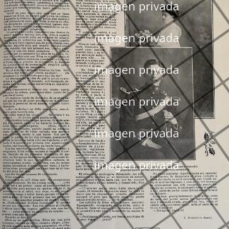 AFICHE ANTIGUO BODA. TREVIÑO CARRILLO 1910