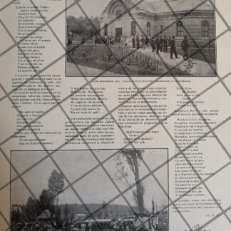 AFICHE ANTIGUO CLUB HIPICO MILITAR, XOCHIMILCO 1910