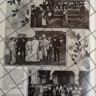 AFICHE ANTIGUO FIESTA A CRISTINA MENDEZ DE REGIL 1910