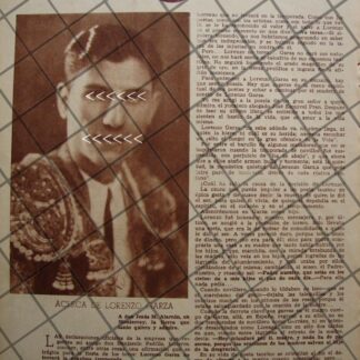 AFICHE ANTIGUO CARTA DE LORENZO GARZA A JESUS ALARCON 1938