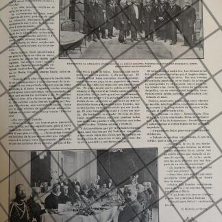 AFICHE ANTIGUO BANQUETE A ENRIQUE C. CREEL 1910