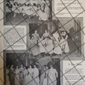 AFICHE ANTIGUO FIESTA CASA DE MANUEL GONZALEZ COSIO 1910