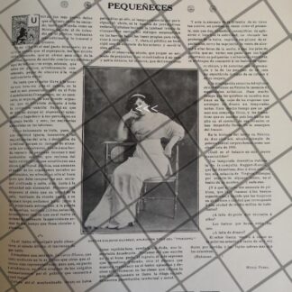 AFICHE ANTIGUO ACTRIZ SOLEDAD ALVAREZ TEATRO PRINCIPAL 1910