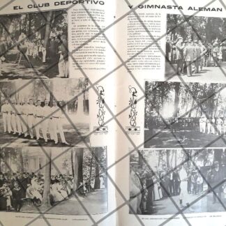 AFICHE ANTIGUO EL CLUB DEPORTIVO ALEMAN 1910