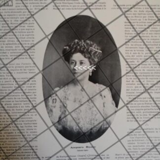 AFICHE ANTIGUO LA SOPRANO, AMPARO ROMO EN MEXICO 1910