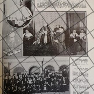 AFICHE ANTIGUO UNIVERSIDAD PONTIFICIA DE MEXICO 1910