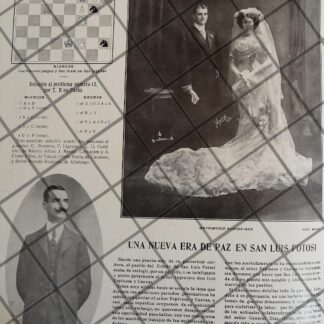 AFICHE ANTIGUO BODA. ALMIDA BAZ 1910 Y OTROS