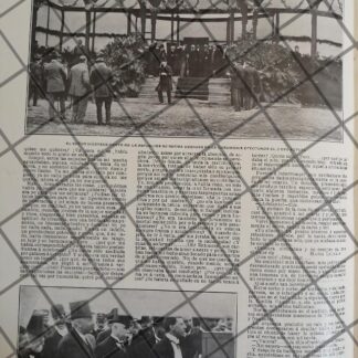 AFICHE ANTIGUO PRIMERA PIEDRA DE LA CARCEL GENERAL 1910