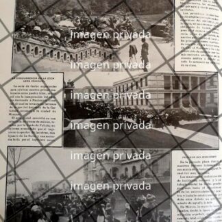 AFICHE ANTIGUO INUGURAN MANICOMIO DE LA CASTAÑEDA 1910