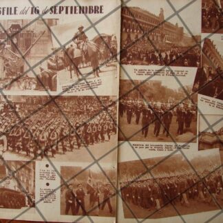 AFICHE ANTIGUO DESFILE 16 SEPTIEMBRE 1938