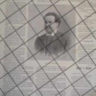 AFICHE ANTIGUO. LUIS G. URBINA Y OTRAS NOTAS 1910