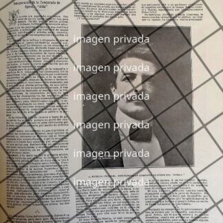 AFICHE ANTIGUO ANGELINI FORNARI EN EL TEATRO ARBEU 1910