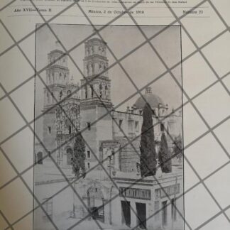 PORTADA ANTIGUA 1910 PARROQUIA DE DOLORES. GUANAJUATO