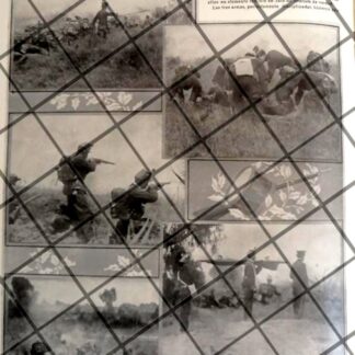 AFICHE ANTIGUO EJERCICIOS MILITARES DE INFANTERIA 1910