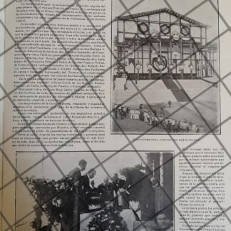 AFICHE ANTIGUO PRIMERA PIEDRA DEL PALACIO LEGISLATIVO 1910