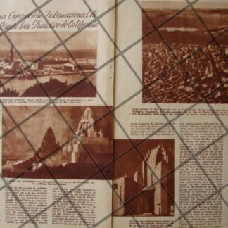 AFICHE ANTIGUO EXPOSICION PUERTA DE ORO, SAN FRANCISCO 1938