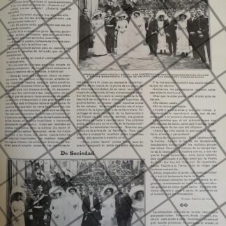 AFICHE ANTIGUO BODA. MARIA PRIETO Y SOUZA 1910