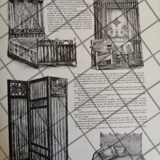 AFICHE ANTIGUO MUEBLES DE 1910