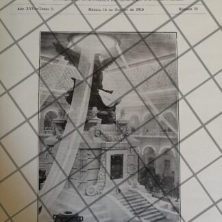 PORTADA ANTIGUA 1910 CATAFALCO EN PALACIO NACIONAL