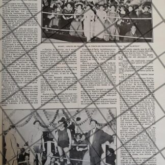 AFICHE ANTIGUO FUNCION DE LUCHA LIBRE 1910