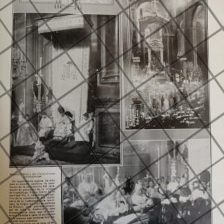 AFICHE ANTIGUO MON. MORA. BASILICA DE GUADALUPE 1910