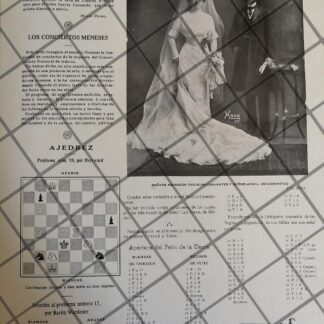 AFICHE ANTIGUO. BODA. CERVANTES TAGLE 1910