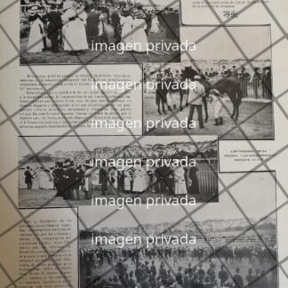 AFICHE ANTIGUO PRIMER DERBY HIPODROMO LA CONDESA 1910