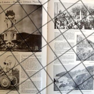 AFICHE ANTIGUO CENTENARIO, PACHUCA OAXACA MAZATLAN 1910