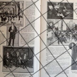 AFICHE ANTIGUO TRIUNFA CARLOS MENESES Y SU ORQUESTA 1910