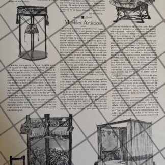 AFICHE ANTIGUO LOS MUEBLES DE 1910