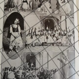 AFICHE ANTIGUO. NIÑOS DEL COLEGIO LA PAZ 1910