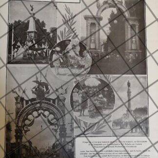 AFICHE ANTIGUO EL CENTENARIO EN OAXACA Y CHIHUAHUA 1910