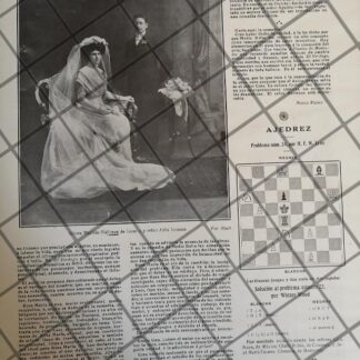 AFICHE ANTIGUO BODA. LEZAMA MALLORCA 1910