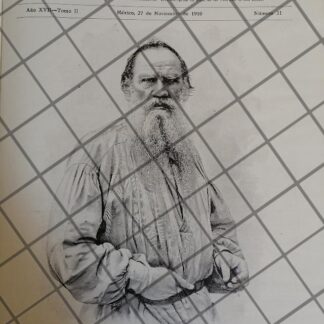 PORTADA ANTIGUA MUERE LEON TOLSTOI 1910